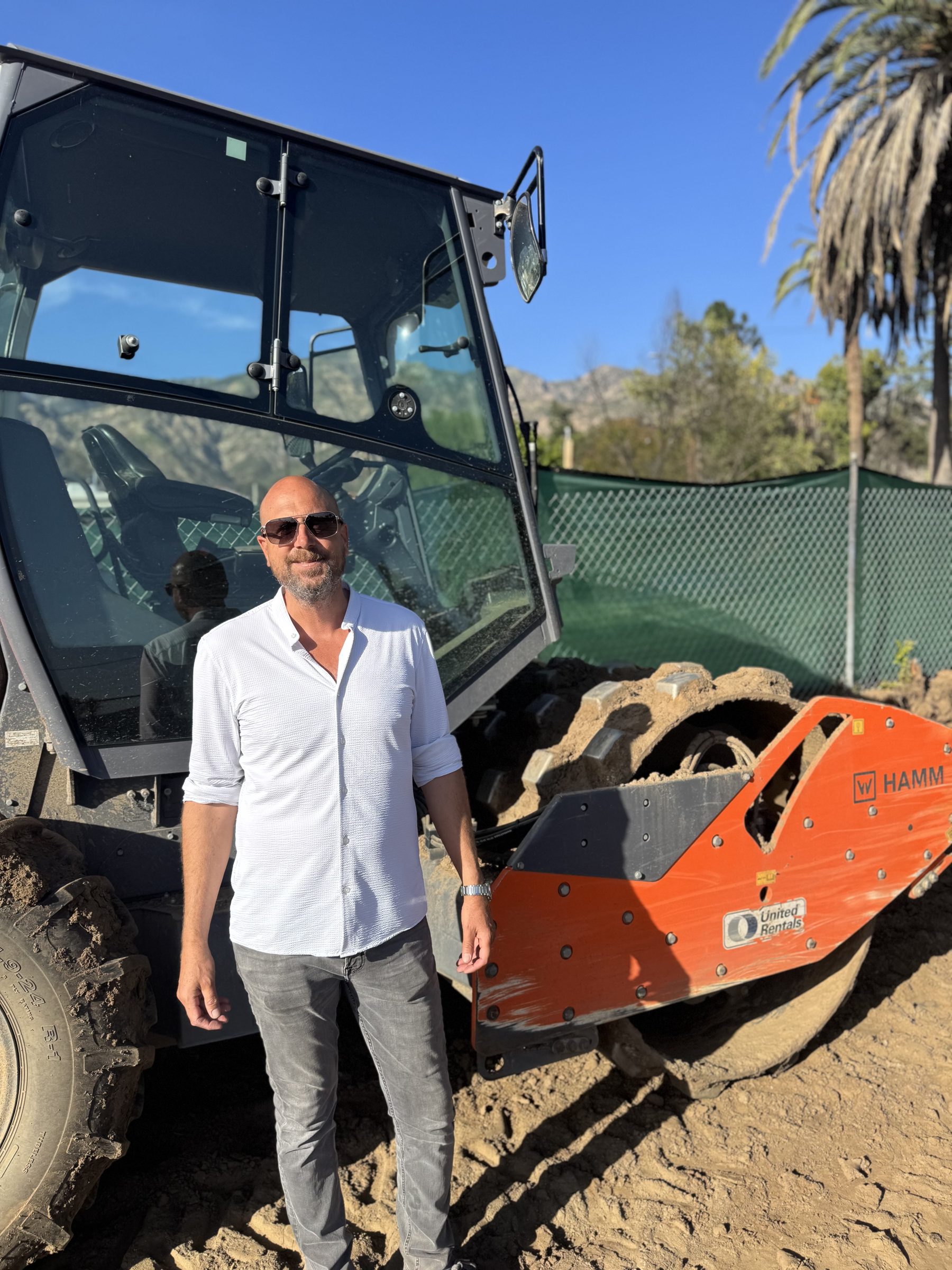 Alexander Agraphiotis on a jobsite in the Altadena foothills